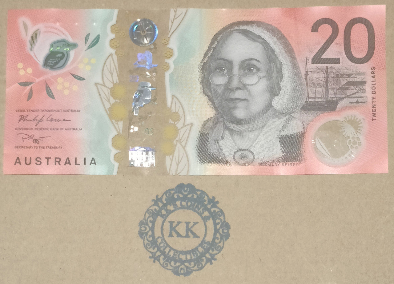 2019 Australia $20 7 Digit RADAR Banknote CB19 1939391
