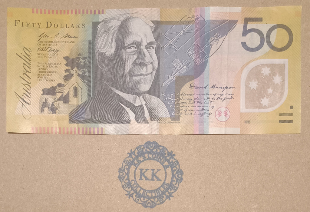 2007 Australia $50 First Prefix Banknote AA07 614765
