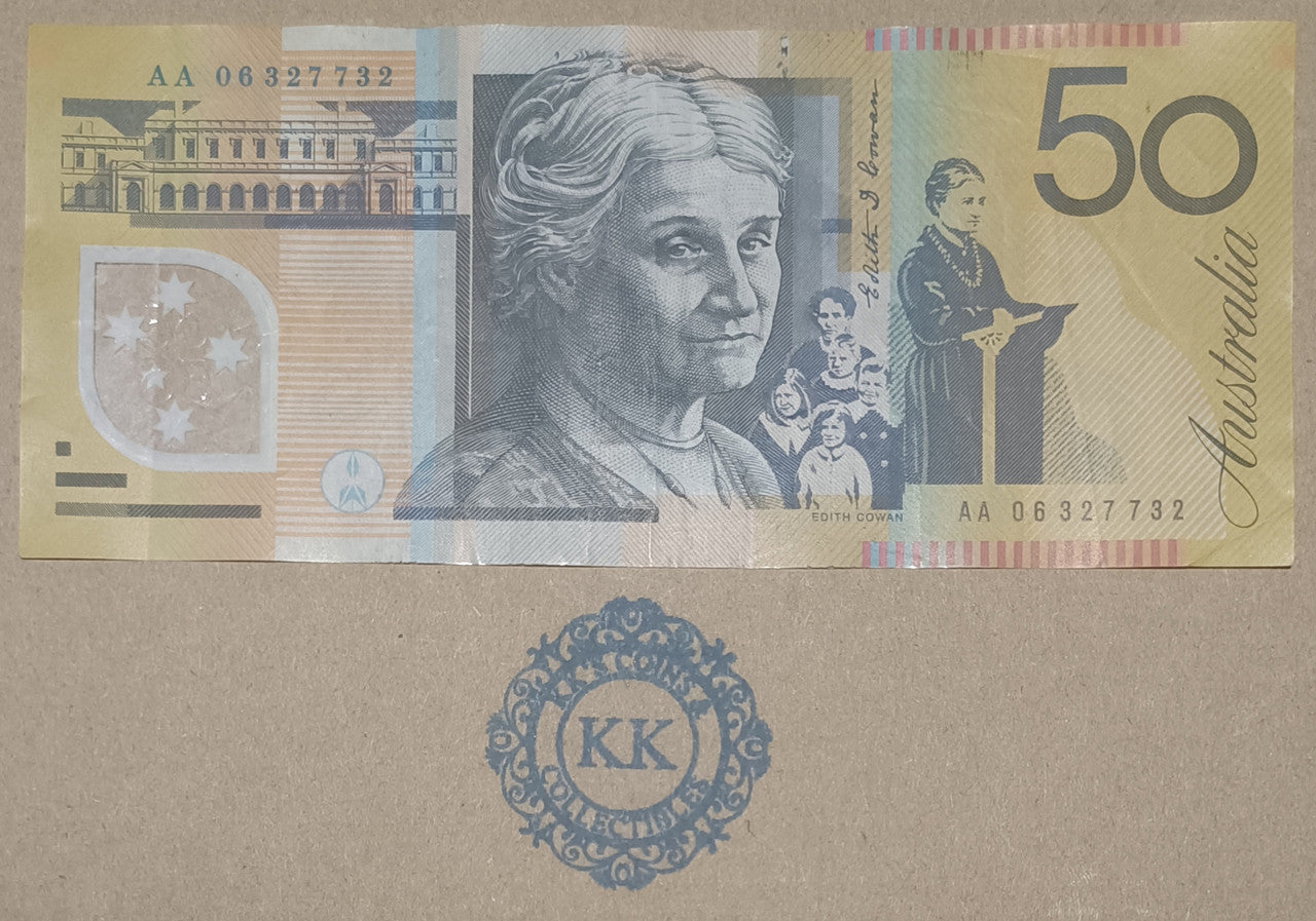 2006 Australia $50 First Prefix Banknote AA06 327732