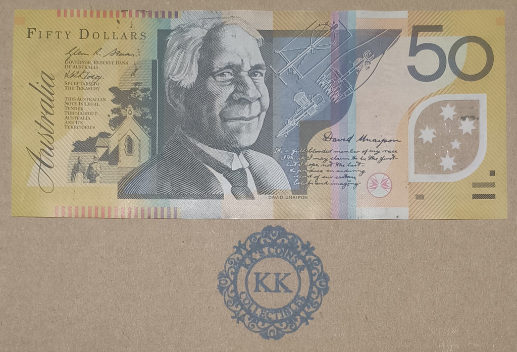 2011 Australia $50 Last Prefix Banknote JC11 563858 Less than 500k printed
