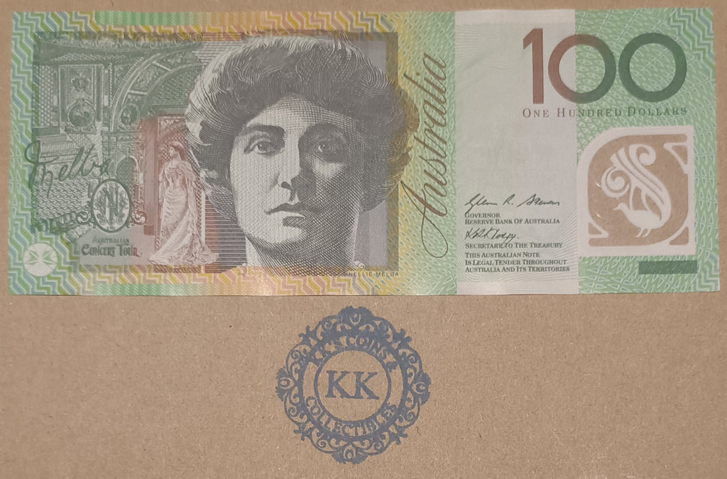 2010 Australia $100 First Prefix Banknote AA10 558449