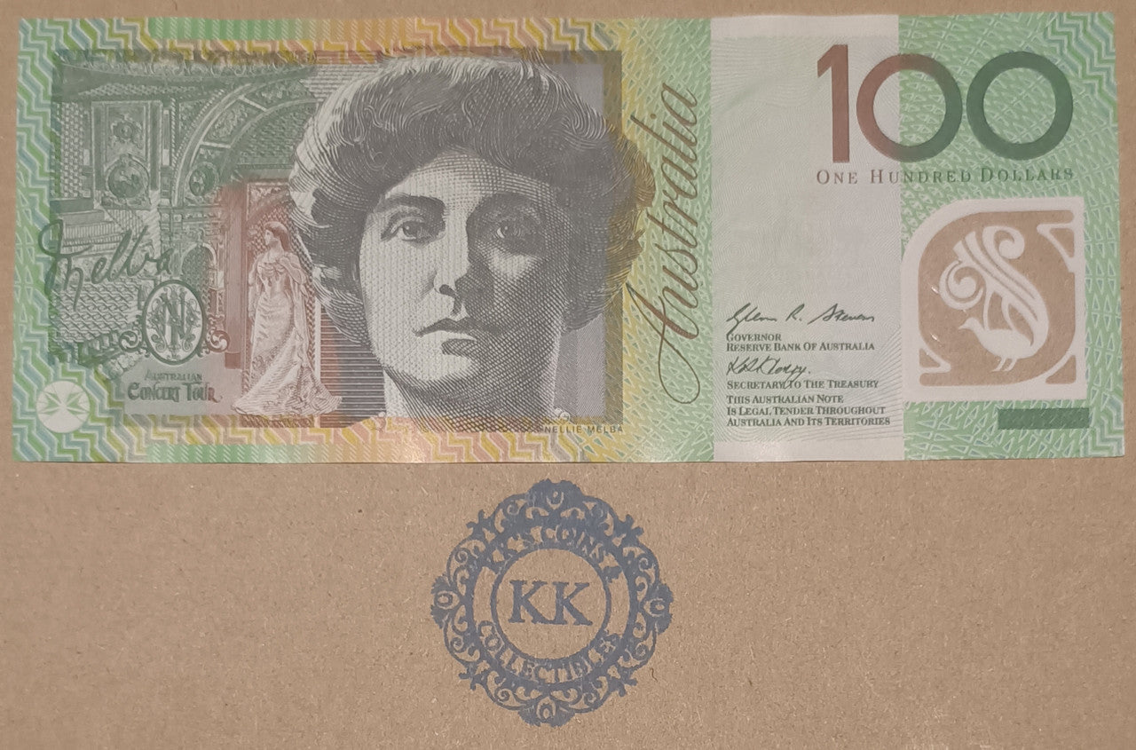 2010 Australia $100 First Prefix Banknote AA10 558449