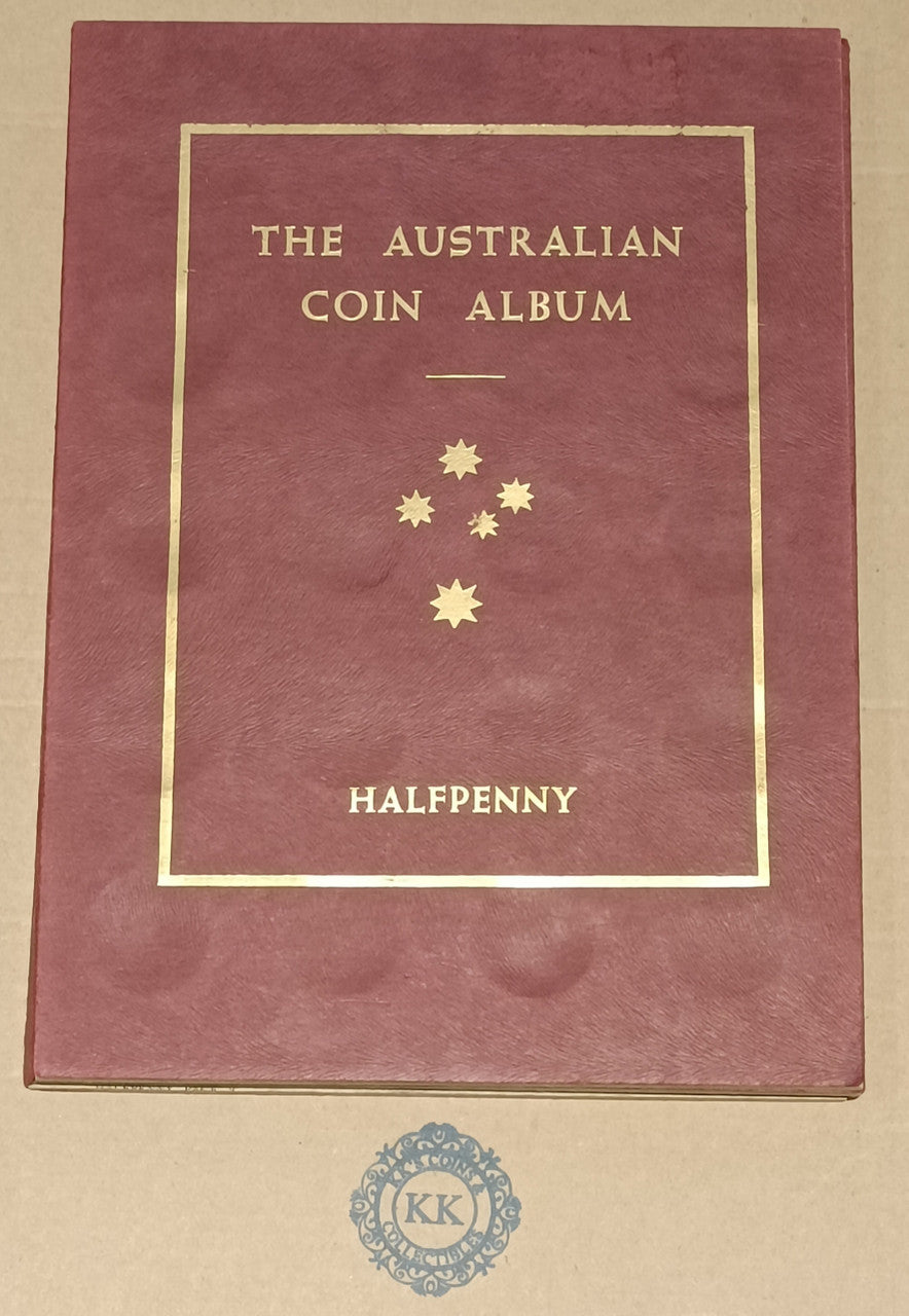 Australian 1911-1964 Complete Halfpenny Set - Including 1923 in Hawthorn Album