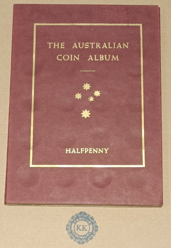 Australian 1911-1964 Complete Halfpenny Set - Including 1923 in Hawthorn Album