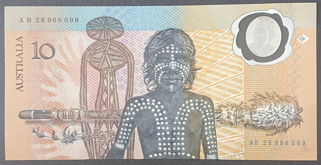 1988 Australian Bicentennial $10 Polymer Banknote AB26 966099