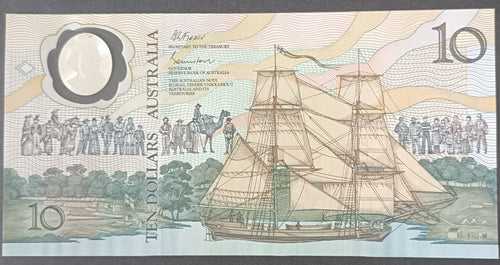 1988 Australian Bicentennial $10 Polymer Banknote AB26 966099
