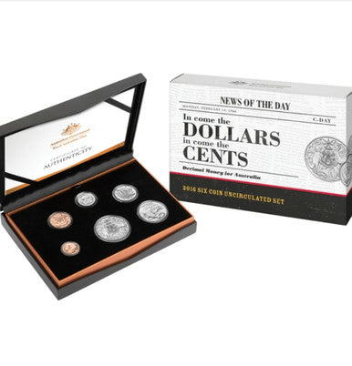 2016 In Come the Dollars In Come the Cents - 6 Coin Set