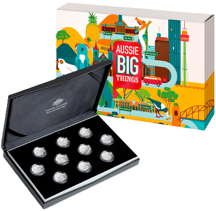 2023 Aussie Big Things 10-Coin Silver Proof Set