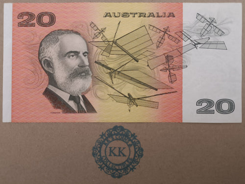 1989 Australia $20 Banknote Phillips Fraser EVV 641740