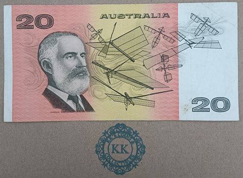 1989 Australia $20 Banknote Fraser Higgins RJE 831205