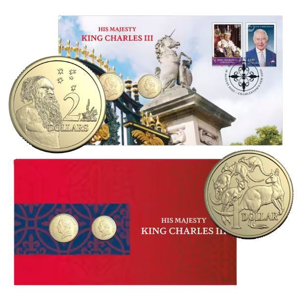 2025 $1 and $2 King Charles III Two-coin PNC