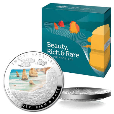 2023 $5 Beauty, Rich & Rare - Twelve Apostles Domed Silver Proof Coin