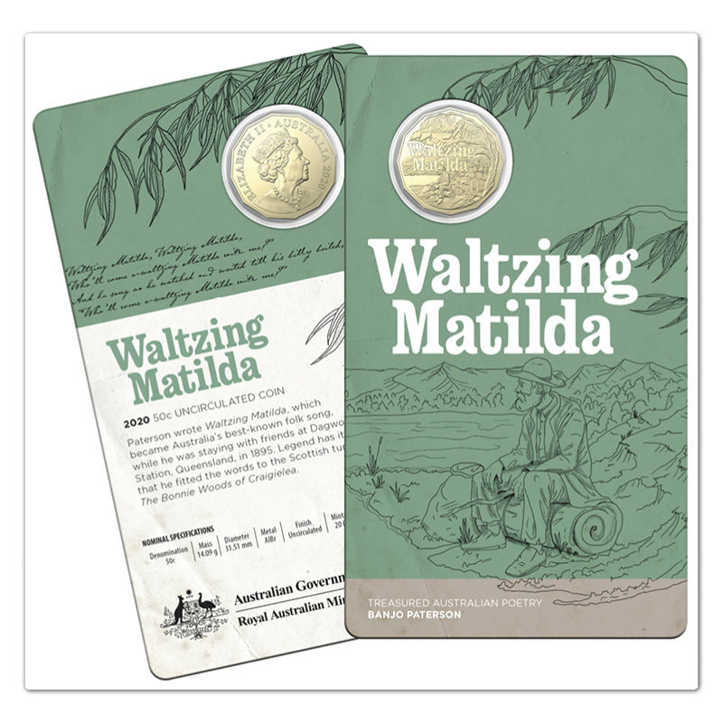 2020 Banjo Paterson 50 Cents 3 Coin Set