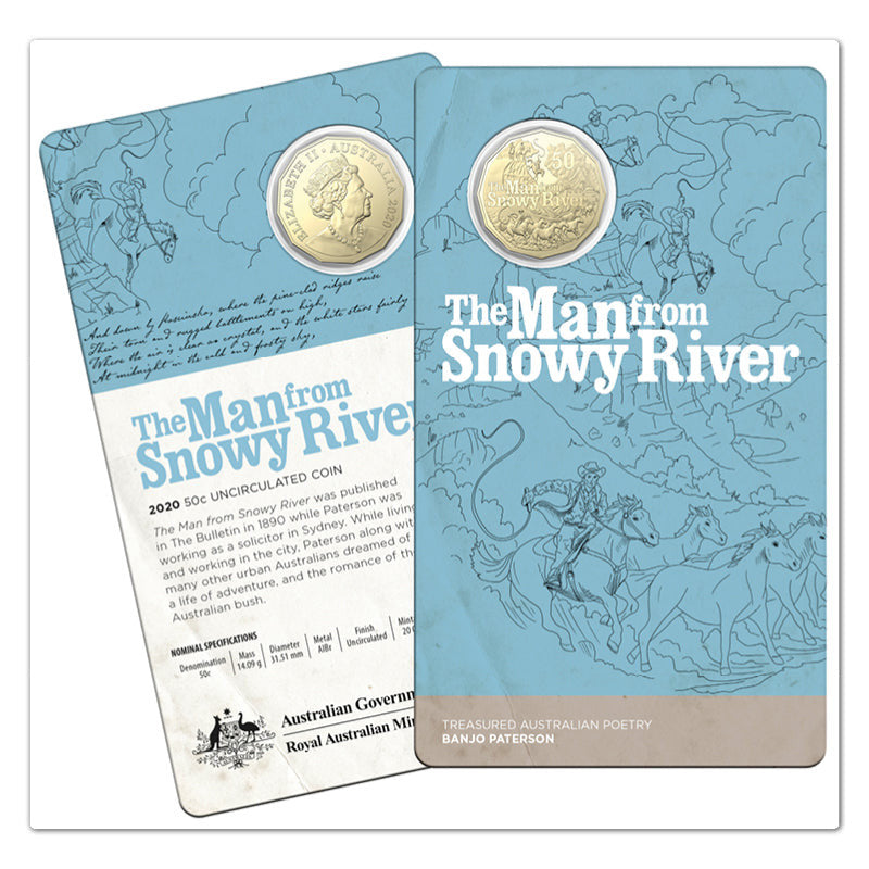 2020 Banjo Paterson 50 Cents 3 Coin Set