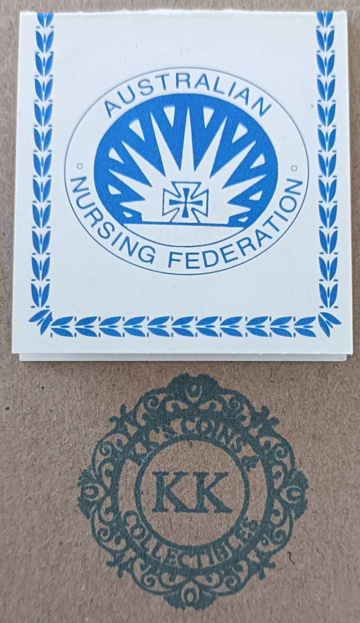 1993 Australian Nursing Federation Silver Medallion 1 Troy Ounce Perth Mint