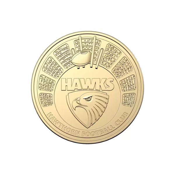 2025 100 Years of Hawthorn Football Club PIN and $1 PNC