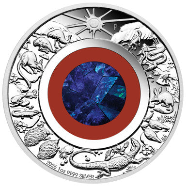 2026 Wonders of Australia - The Outback  1oz Silver Proof Opal Coin