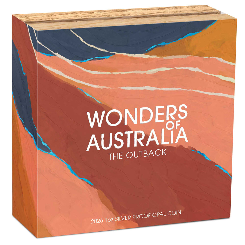 2026 Wonders of Australia - The Outback  1oz Silver Proof Opal Coin