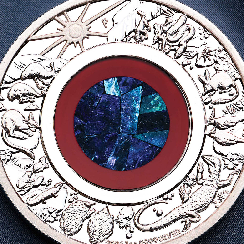2026 Wonders of Australia - The Outback  1oz Silver Proof Opal Coin