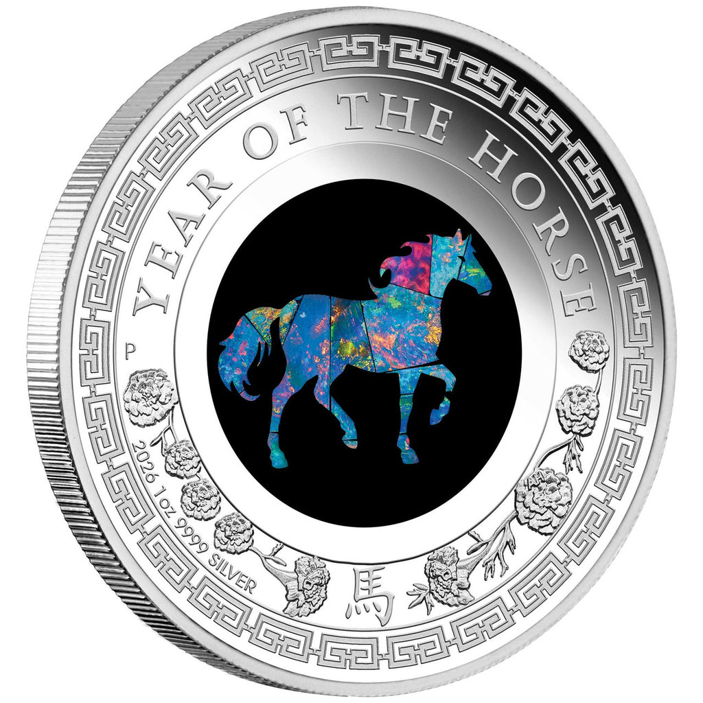 2026 Australian Opal Lunar Series - Year of the Horse 1oz Silver Proof Coin