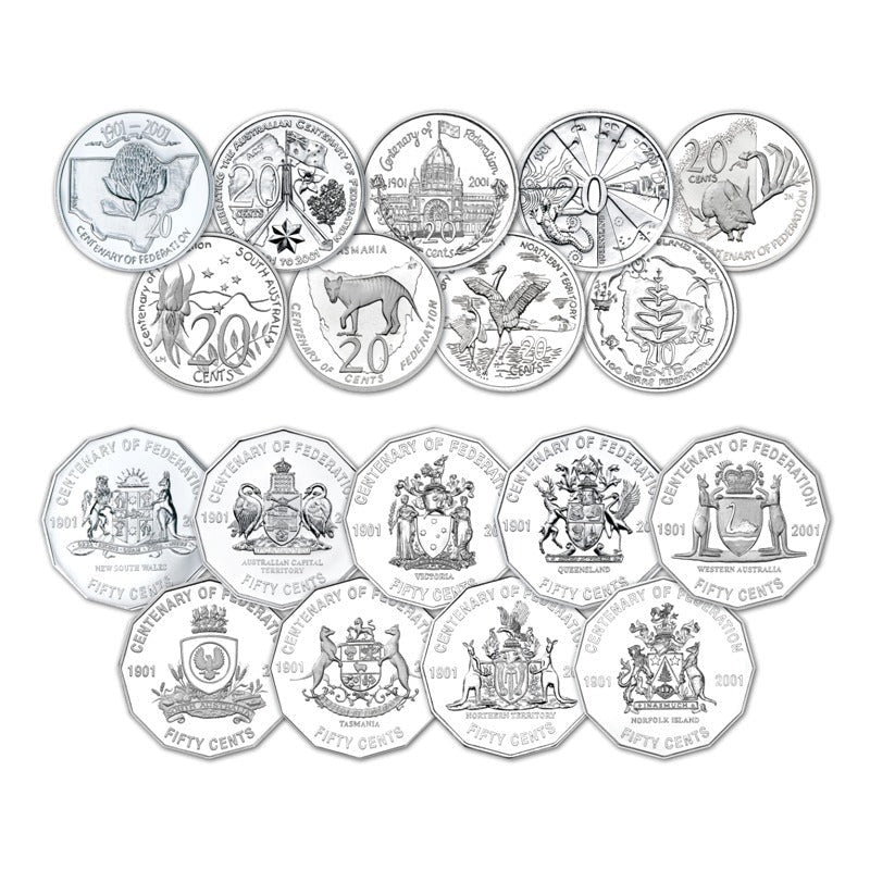 2001 Centenary of Federation 20 Coin Proof Set