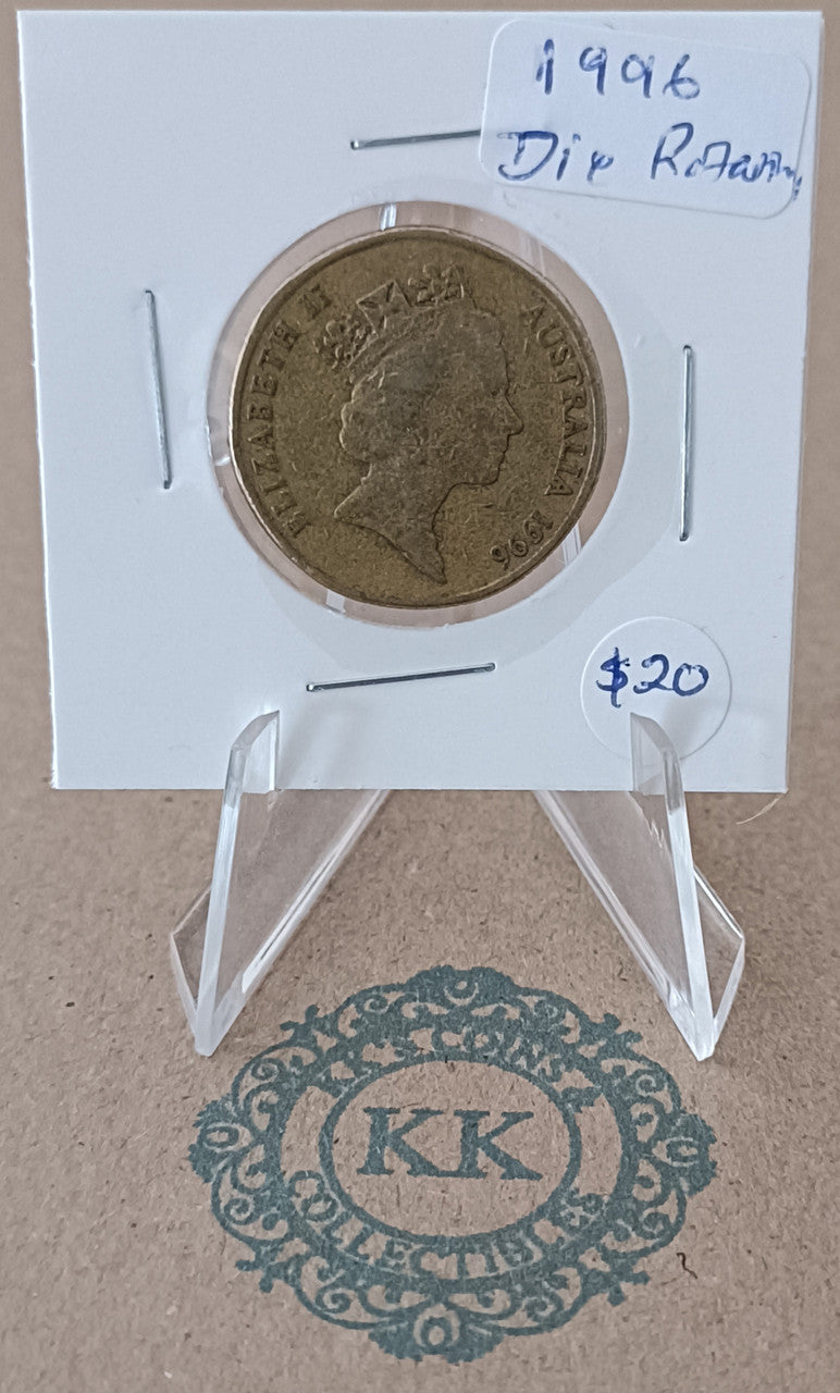 1996 AUSTRALIA $1 DIE ROTATION ERROR COIN #2