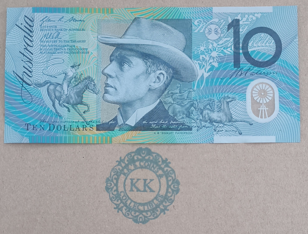 2013 Australia $10 Last Prefix Banknote Stevens/Parkinson DF13 410935