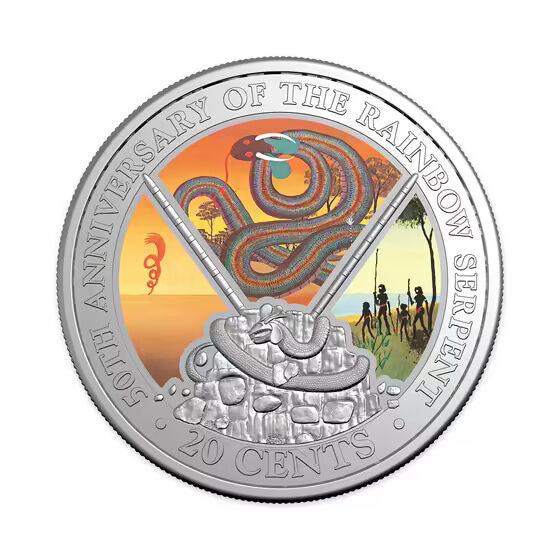 2025 The Rainbow Serpent 20 Cent PNC