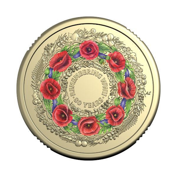 2025 'C' Mintmark $2 Poppy Wreath Coin in card
