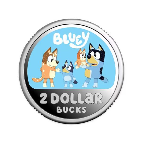 2026 Bluey Heeler Family Colour Silver Proof Coin