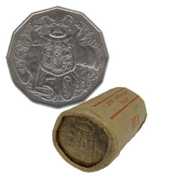 1980 50 Cents Double Bar RAM roll