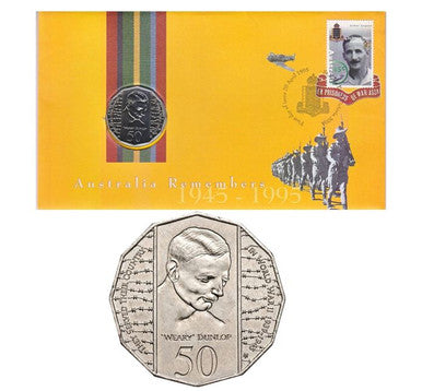 1995 50 Cents Australia Remembers - Weary Dunlop PNC