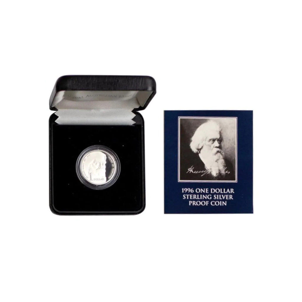 1996 Henry Parkes $1 Silver Proof Coin