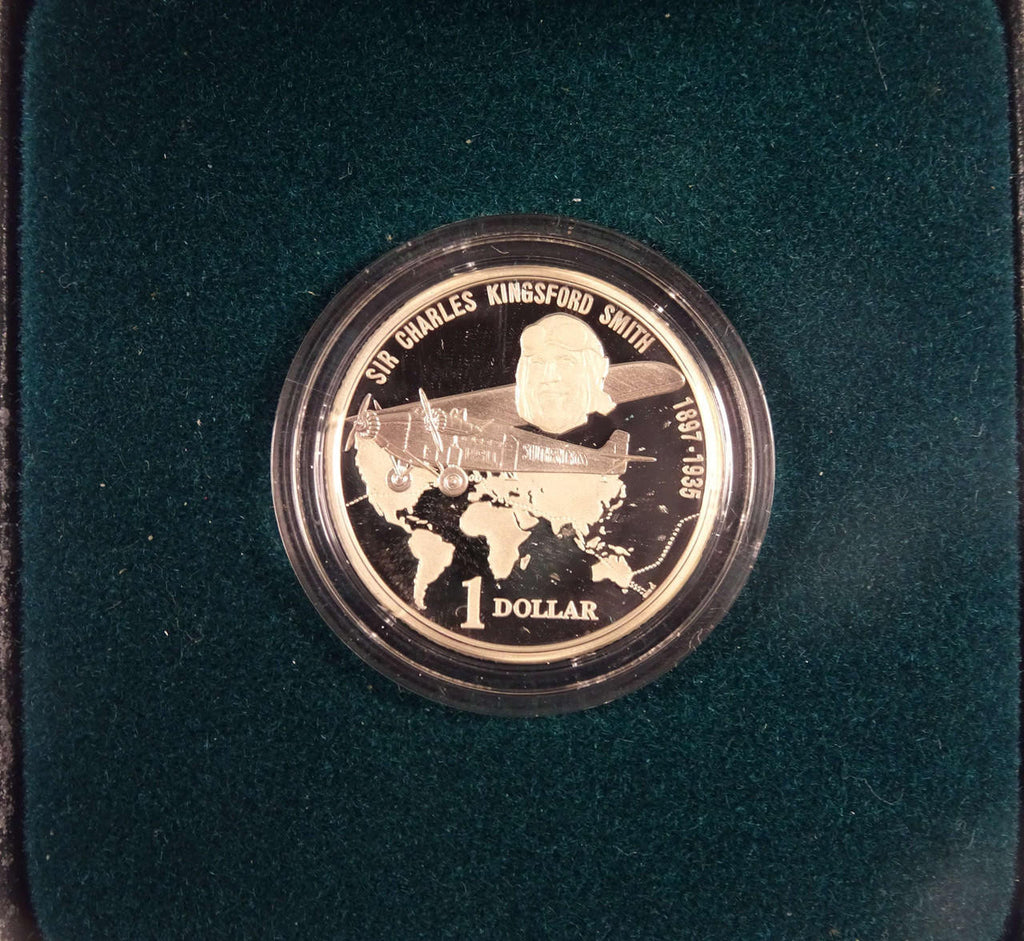 1997 Kingsford Smith $1 Silver Proof Coin