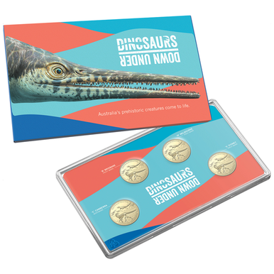2022 Australian Dinosaurs $1 Mintmark & Privy Mark Uncirculated Coin Set