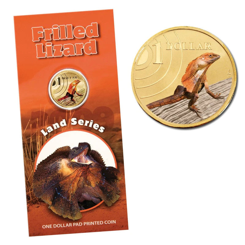 2009 Land Series - Frilled Neck Lizard $1 UNC Coin