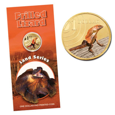 2009 Land Series - Frilled Neck Lizard $1 UNC Coin