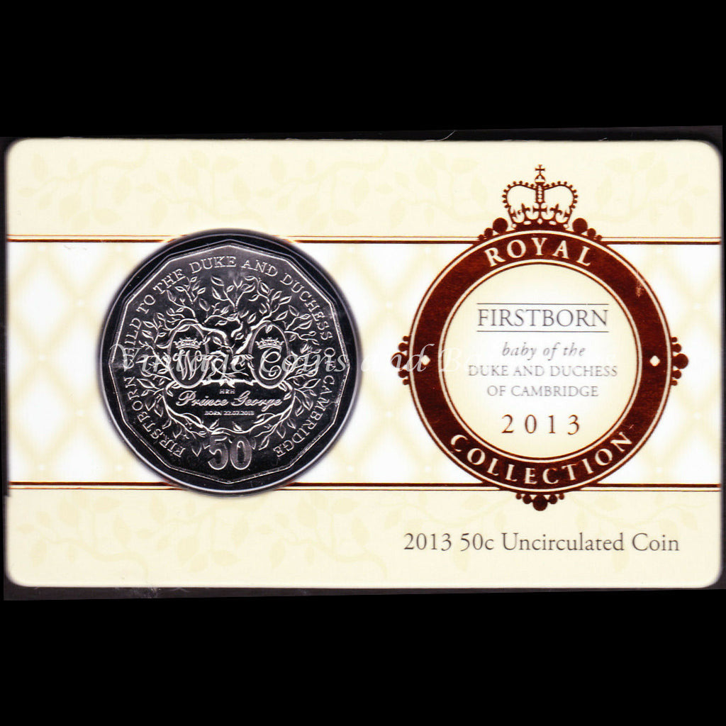 2013 Firstborn Baby of The Duke and Duchess of Cambridge 50 Cents UNC