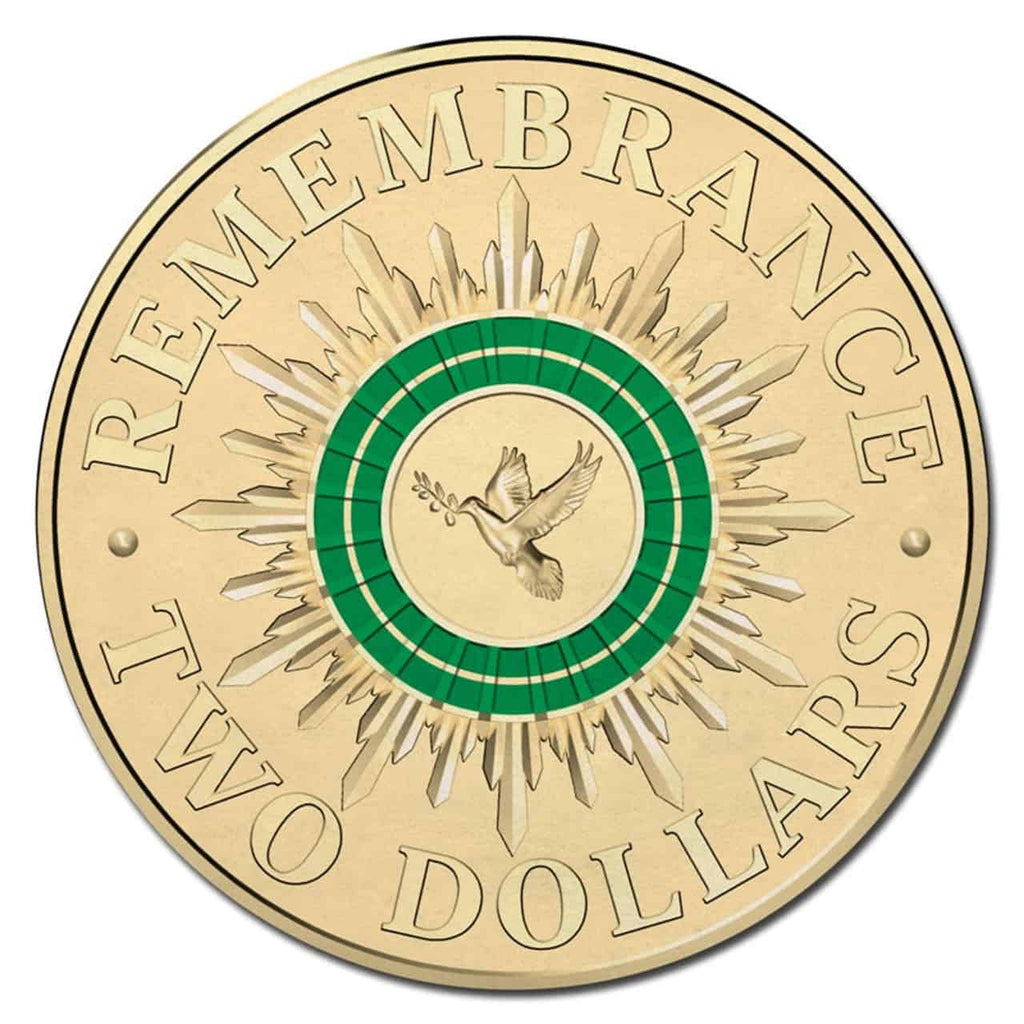 2014 Australian $2 Remembrance Day Coin on Card