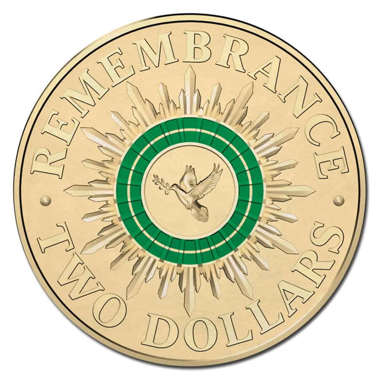 2014 Australian $2 Remembrance Day Coin on Card