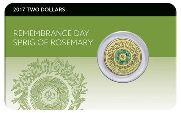 2017 Sprig of Rosemary $2 coin in card