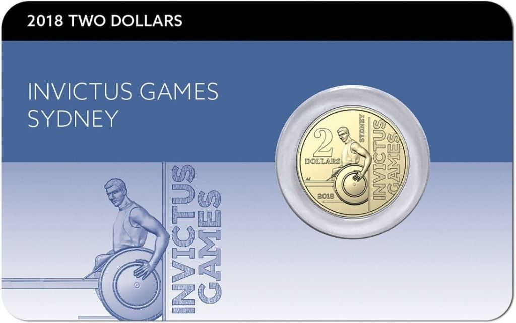 2018 Invictus Games $2 Coin in card