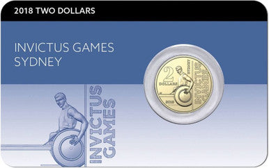 2018 Invictus Games $2 Coin in card