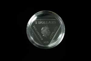 2018 Australia AC/DC 45 Years of Thunder $5 Triangle Silver Proof Coin