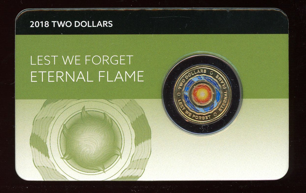 2018 Eternal Flame $2 Coin in card