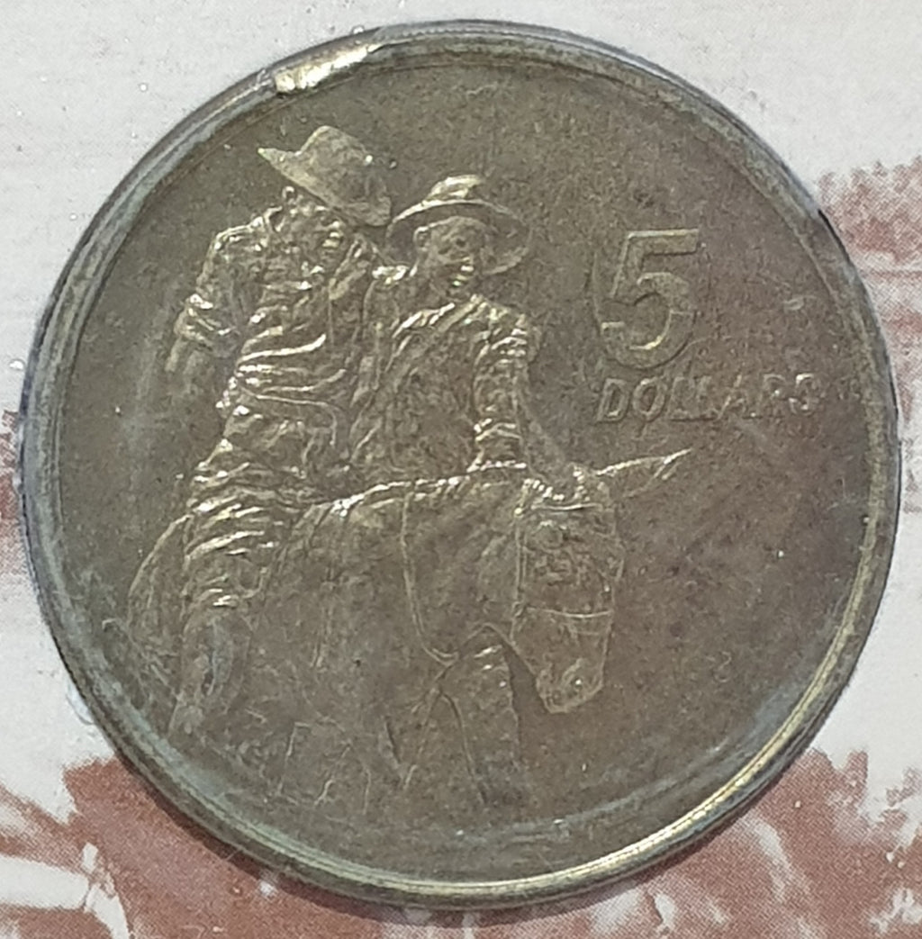 $5 1990 ANZAC 75th Anniversary UNC