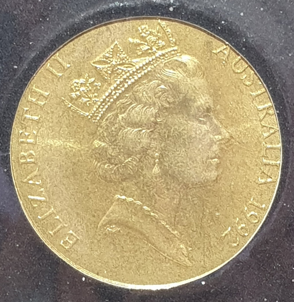1992 $5 International Year of Space Uncirculated Coin in Card