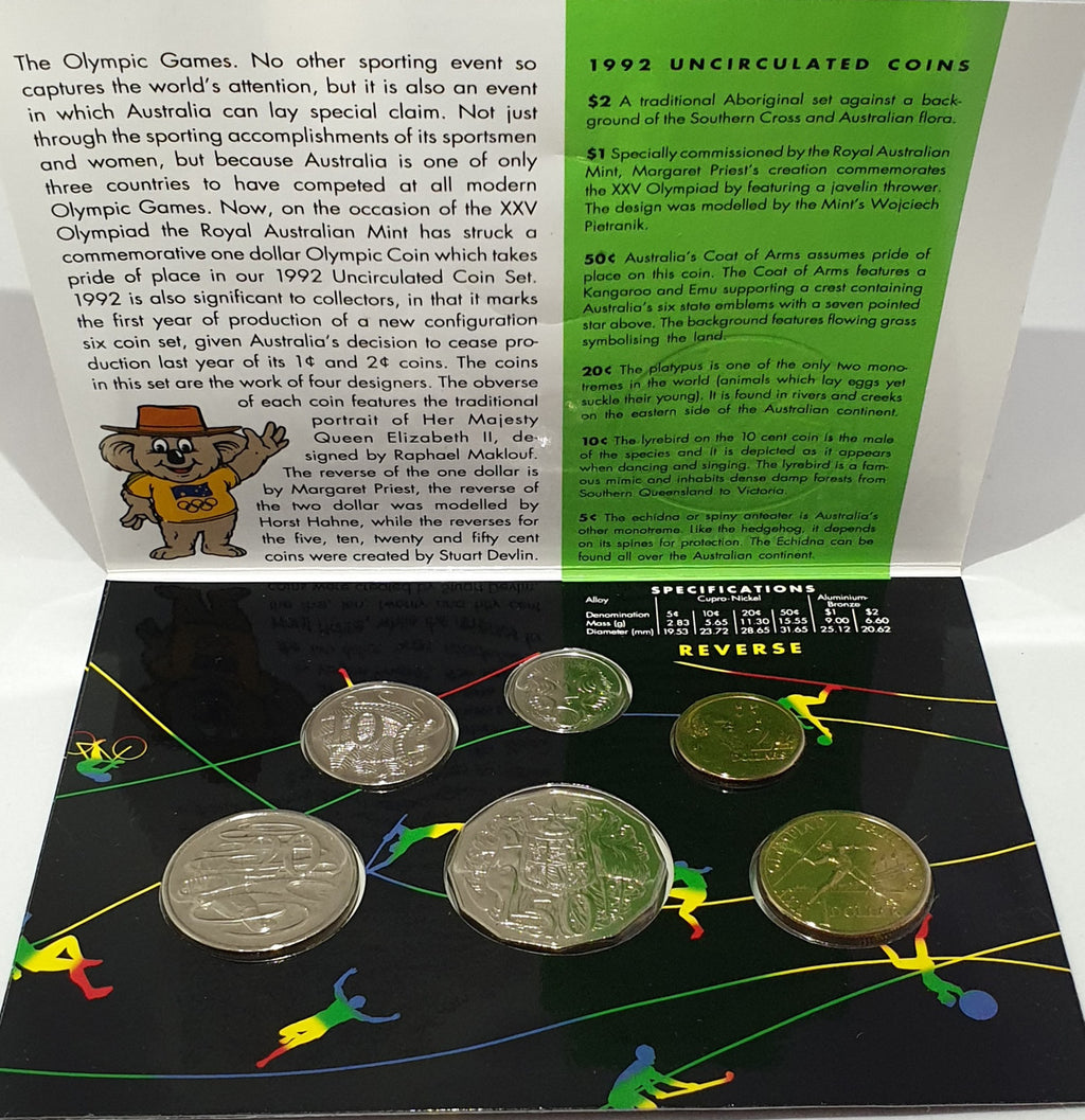 1992 Uncirculated Mint Set - Barcelona Olympics