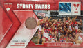 2012 $1 AFL Premiers Sydney Swans Coin & Stamp Cover PNC