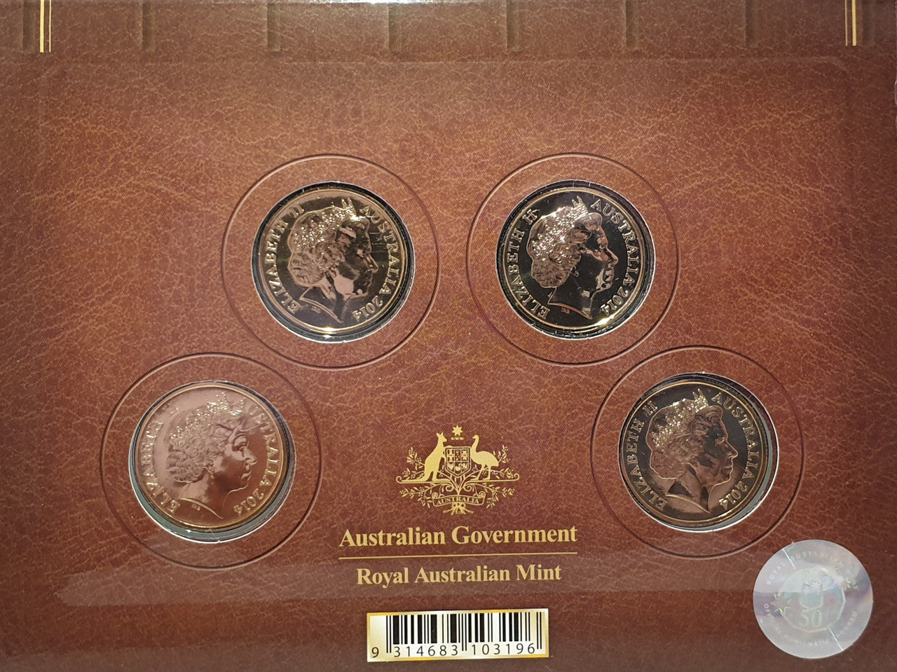 2014 $1 A Voyage to Terra Australias 4 Coin Set